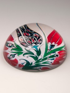 Hand Crafted Paperweight - Tulip design